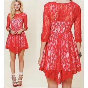 𝅺FREE People Lace Cocktail Dress